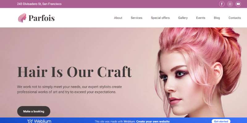 14-12 Gorgeous Hair Salon Websites to use as Inspiration