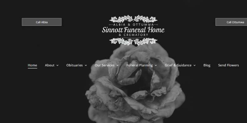 18-17 The 32 Best Funeral Website Design Examples