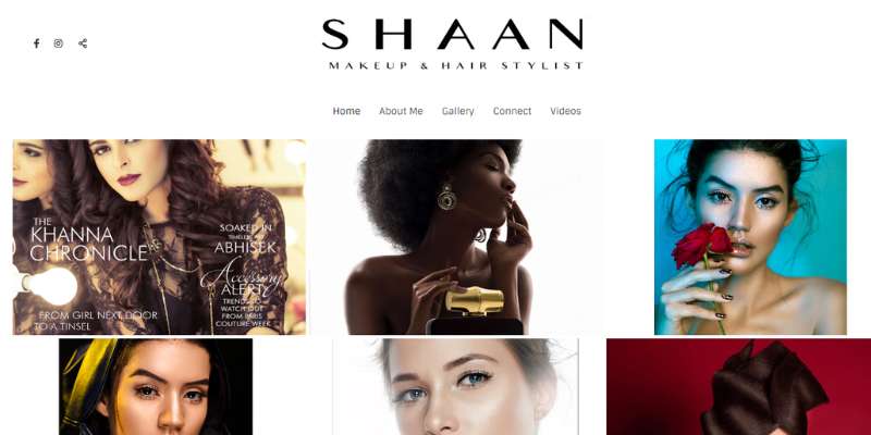 22-9 Stunning Makeup Artist Websites with Great Design