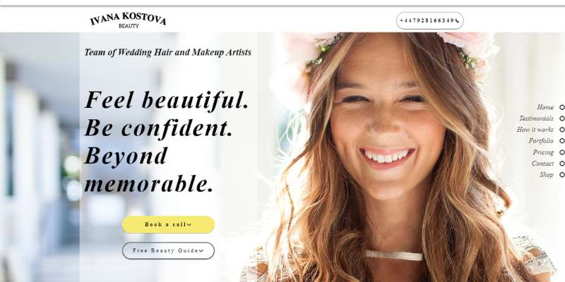 25-8 Stunning Makeup Artist Websites with Great Design