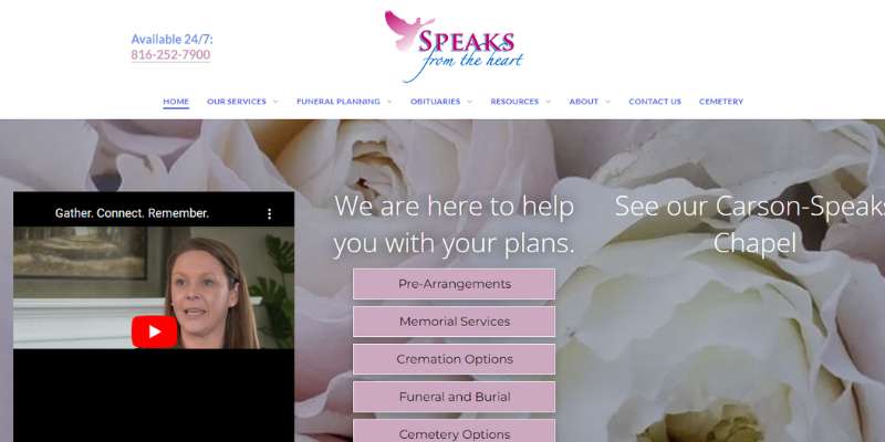 7-17 The Best Funeral Websites with Great Web Design