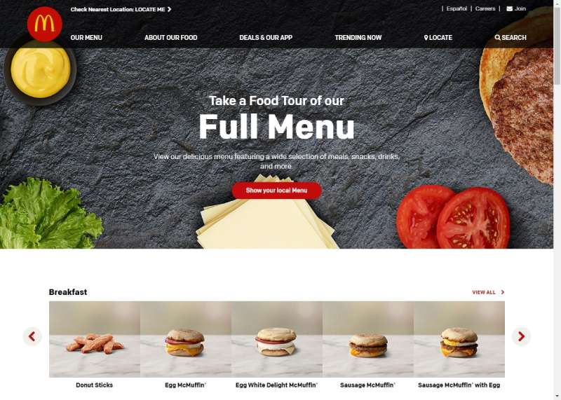 Mcdonalds-website What font does McDonald's use on their website and logo?