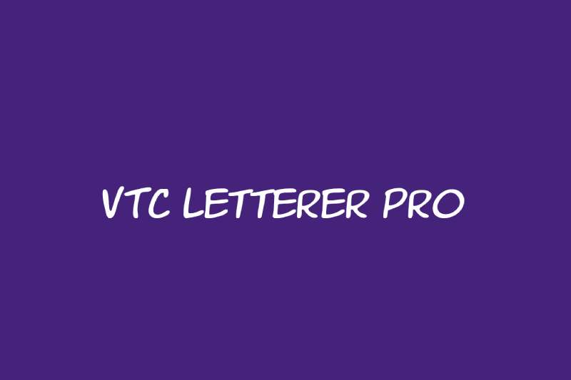 VTC-Letterer-Pro-Font What font does MrBeast use in his materials
