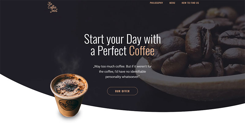 cfj 23 Modern Cafe Website Design Examples To Inspire You
