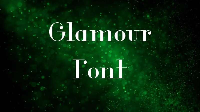 glamour-font-1 What font does Chanel use for its logo and promo materials?