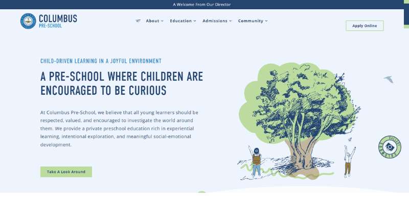 13-3 The 24 Best Kindergarten Website Design Examples