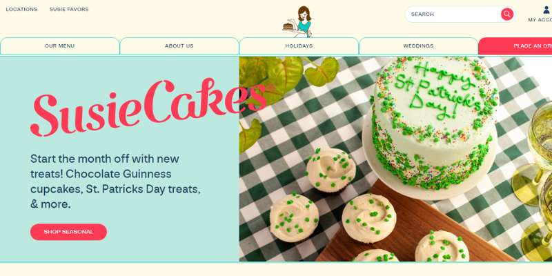 2-4 The Most Delicious-Looking Bakery Websites for You