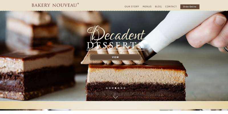 9-4 The Most Delicious-Looking Bakery Websites for You