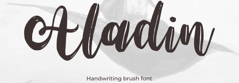 Aladin-Font Try These Fun Coffee Fonts Today (17 Examples)