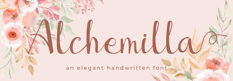 Alchemilla-Font-1 Fresh and Bright Spring Fonts for Your Design Projects