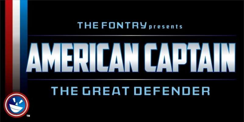 American-captain The Captain America Font That You Might Use In Your Designs