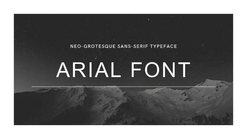 Arial-Font The 33 Best Fonts for PowerPoint Presentations