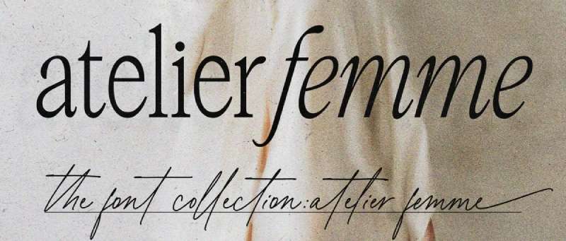 Atelier-Femme-–-Spring-Font-1 Fresh and Bright Spring Fonts for Your Design Projects
