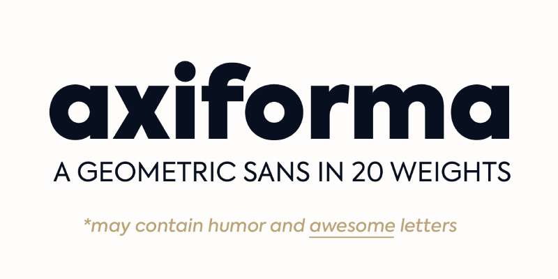 Axiforma 17 Fashion Fonts That Influence Design and Branding