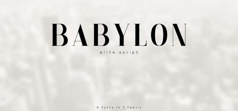 Babylon-Font-1 Masculine Fonts to Match Your Brand's Personality
