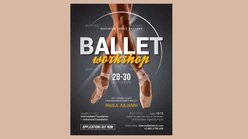 Ballet-1 Must-See Workshop Flyers for Small Business Owners