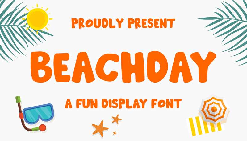 Beachday-Font Discover the Perfect Beach Fonts for Your Project