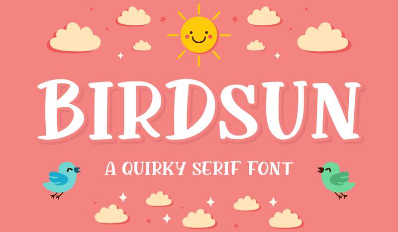 Birdsun-Font The Ultimate Collection of Funny Fonts: Perfect for Memes and More