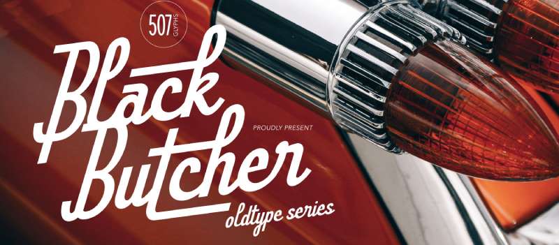 Black-Butcher-‐-Oldtype-Series-1 Rev Up Your Designs with These Classic Car Fonts