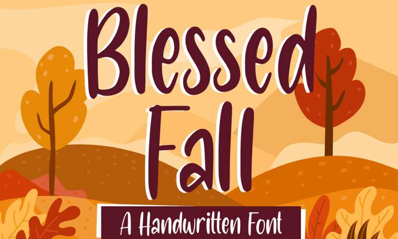 Blessed-Fall-Handwriting-Font-1 Stunning Autumn Fonts to Add a Cozy Touch to Your Designs