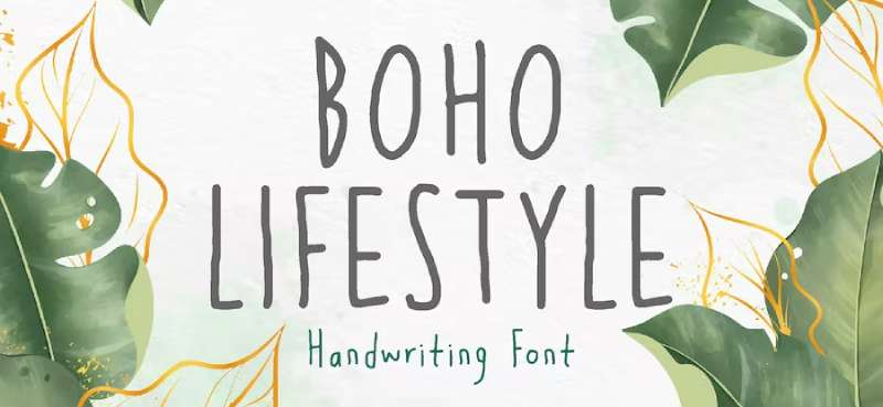 Boho-Lifestyle-Cute-Girly-Font-1 Most Popular Bohemian Fonts Used by Designers