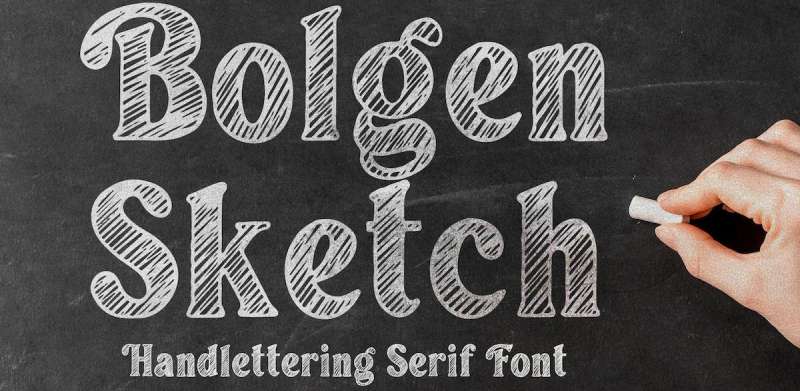 Bolgen-Hand-Lettering-Chalk-Texture-Font A Look at the Most Popular Textured Fonts