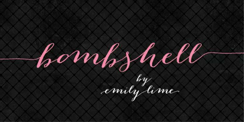 Bombshell-Pro-1 Romantic Fonts That Will Make Your Heart Flutter