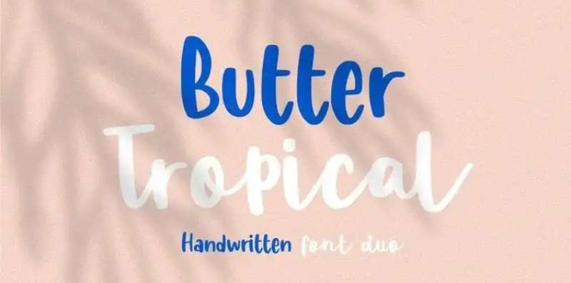 Butter-Tropical-Font-Duo-1 Tropical Fonts for Your Next Design Project