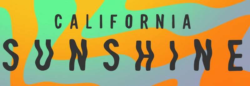 California-Sunshine Trippy Fonts That Will Make Your Designs Stand Out