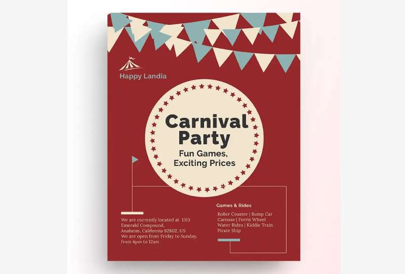 Carnival-Flyer-0-1 Fiery Fiesta Flyers to Ignite Your Party Spirit