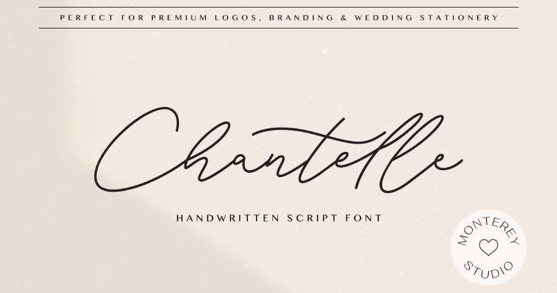 Chantelle-Handwritten-Script-Font-1 Romantic Fonts That Will Make Your Heart Flutter
