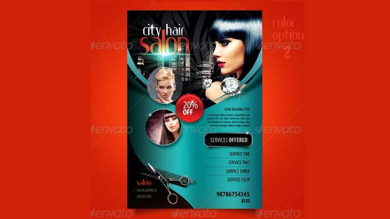 City-salon-1 Creative Hairstylist Flyers That Will Leave a Lasting Impression