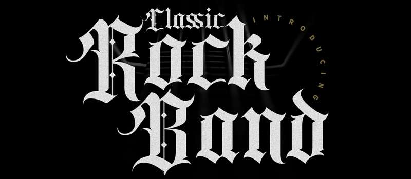 Classic-Rock-Band-Font The Most Popular Rock Band Fonts Used by Designers