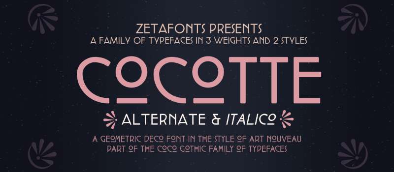 Cocotte-Font Must-Try Art Nouveau fonts for Your Design Projects