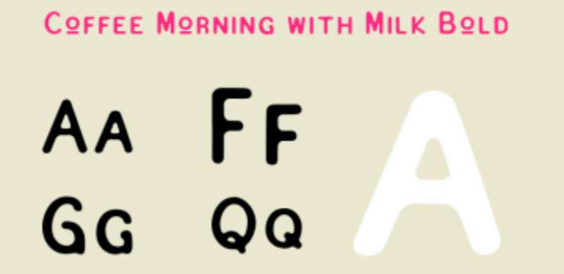 Coffee-Morning-with-Milk Try These Fun Coffee Fonts Today (17 Examples)
