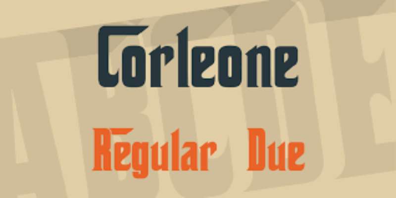 Corleone The Godfather Font That You Can Download (And Alternatives)