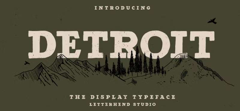 Detroit-–-Slab-Serif-Typeface-1 Movie Poster Fonts That Help Tell a Story