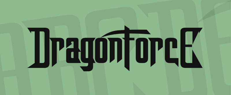 DragonForce-Font The Most Popular Rock Band Fonts Used by Designers
