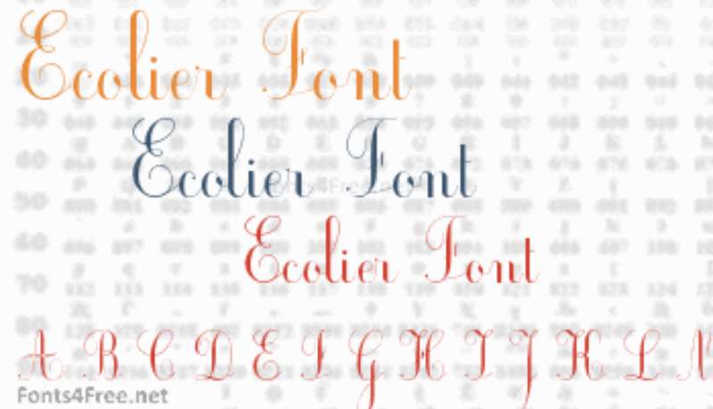 Ecolier-Font French Fonts: A Versatile Choice for Your Creative Projects