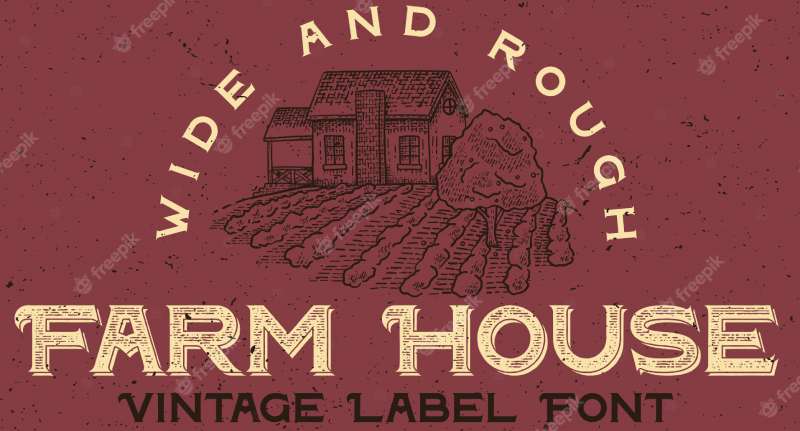 Farm-House-Vintage-Label-Font-1 A Look at the Most Popular Textured Fonts
