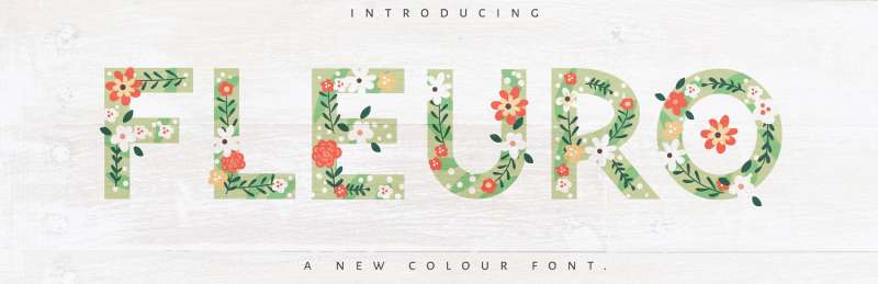 Fleuro-–-Colour-Font-1 The Best Floral Fonts to Use for Your Brand Identity