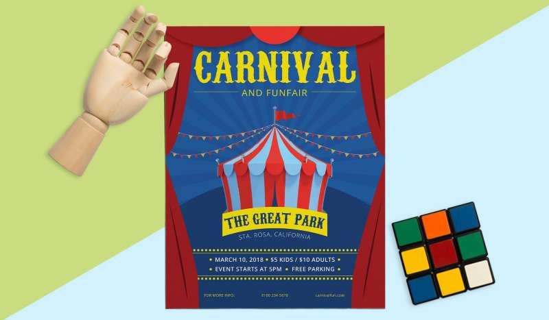Flyer-Mockup-Carnival-Funfair-Vera-101317-1 Fiery Fiesta Flyers to Ignite Your Party Spirit
