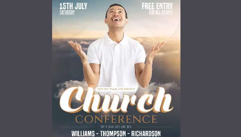 Free-Church-Conference-PSD-Flyer-Template-1 Creative Gospel Flyers That Will Make an Impact