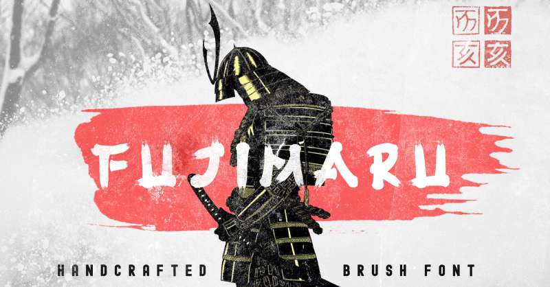 Fujimaru-Ninjas-Brush-Font-1 The Best Samurai Fonts for Your Japanese-Inspired Designs