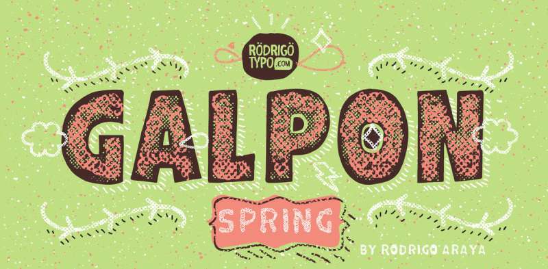 Galpon-Spring-Font-1 Fresh and Bright Spring Fonts for Your Design Projects
