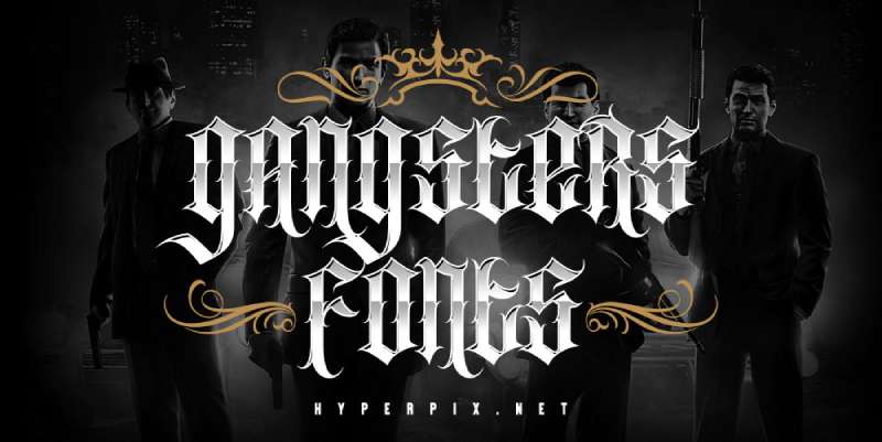 Gangster-Font The Best Mafia Fonts for Your Gangster Themed Designs