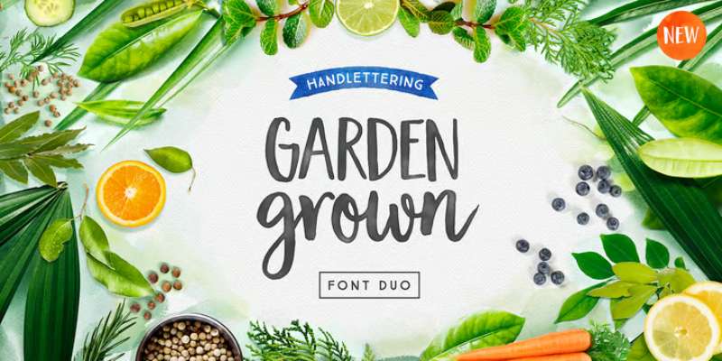 Garden-Grown-Font-1 Fresh and Bright Spring Fonts for Your Design Projects