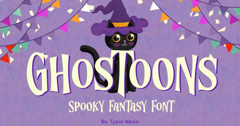 Ghostoons-–-Spooky-Fantasy-Font Must-Try Fantasy Fonts for a Touch of Enchantment in Your Projects