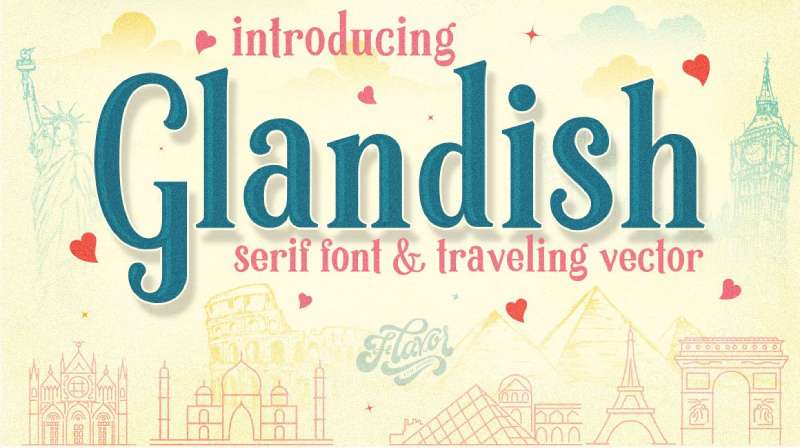 Glandish-1 The Best Travel Fonts for Your Design Projects