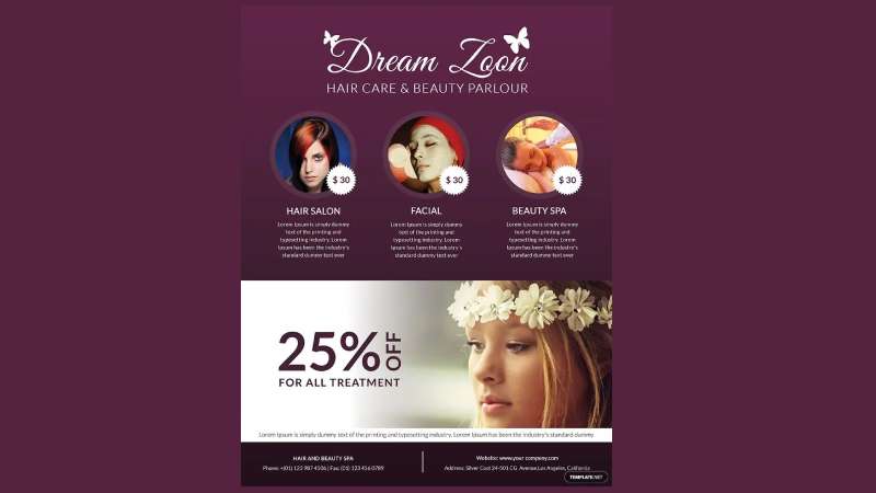 Hair-salon-and-beauty-parlour Creative Hairstylist Flyers That Will Leave a Lasting Impression
